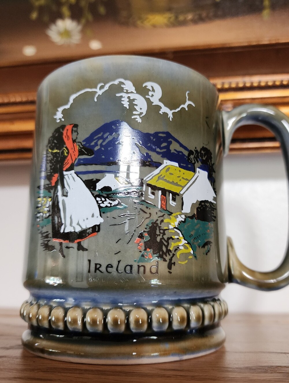 Vintage Irish Coffee Mug Tea Ireland Country Landscape Scene Irish Porcelain